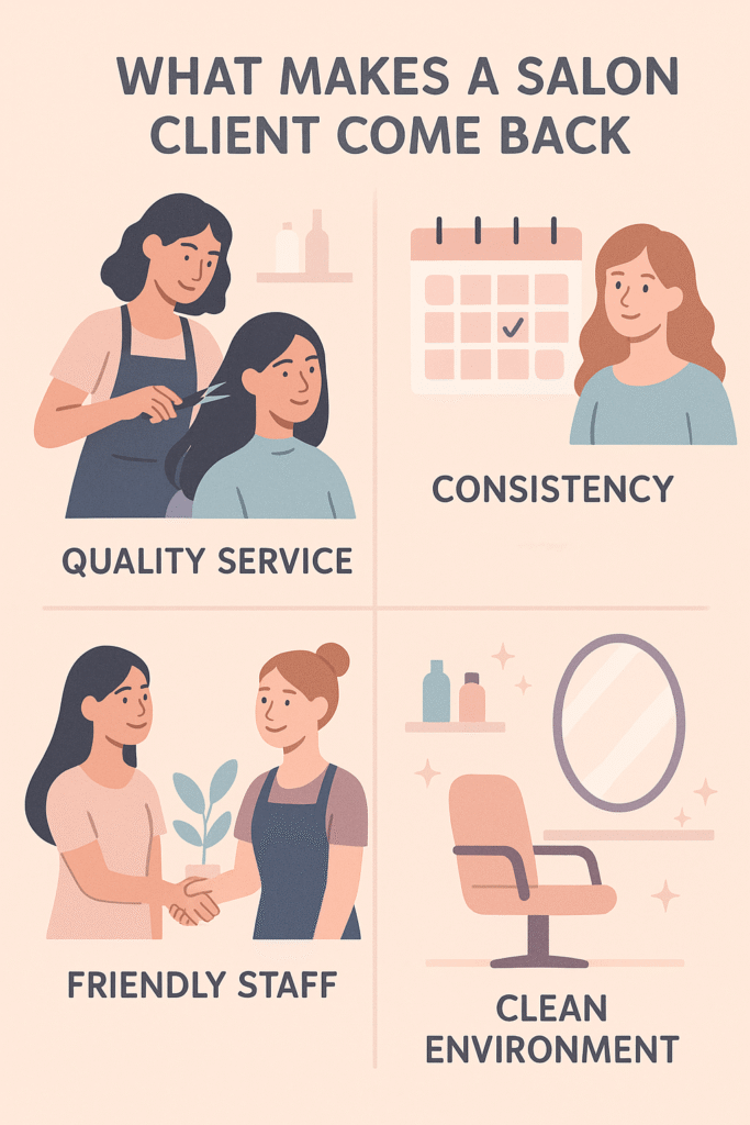 what makes a salon client come back