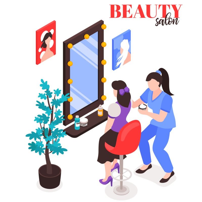 Isometric beauty salon composition with text and characters of woman and make-up artist with mirror vector illustration SSUCv3H4sIAAAAAAACA01RwU7DMAz9FcvnwkDcekQaCCSkCQ4cJg5u6q1Rk7hK0m7T1H/H6TbEzX5+fn55OWNDyRqsz2idG1OOlK0ErB8r5NZmiZYc1g9zhSlTHhMn5WpnKPNep0t/E9meC441PjON+bR6odQVNV0eG4U/bDLsHAWWMeFc3egblsHxH+1bPAecfyqkPQdzKhf1ZGTHtBjY6qg/ZI7+6mayLculpLG1pcRJDDmdPxW3+jLxBd1HGjprop04lr7lZLTAt6RHc7QGmsU7JHISwIgfJNmSCRxs7iDzMQOFFkxHkYx6SCA7OIinsOCeer4bB6CYbcqXJW9jlAgTGw0U/gd9D2tNmRrHsN58LQKfHFpWVoD3zSvsJHrNqMJ8LElhdY3sopVWLRspUlOJT3r9uHmefwHMX8/41gEAAA==
